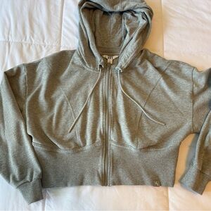 JoyLab Light Gray Zip-Up Hoodie